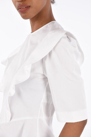 Draped Peplum Blouse
