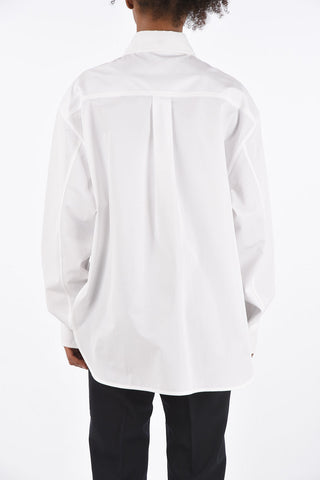 Removable Collar Oversized Shirt
