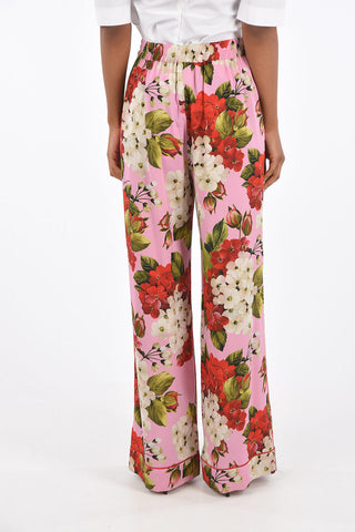 Stretch Silk Palazzo Joggers