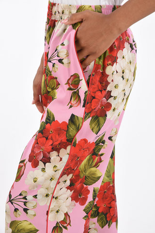 Stretch Silk Palazzo Joggers