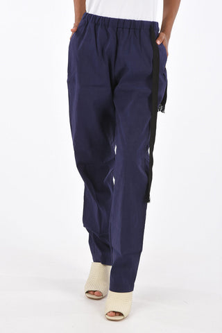Pantaloni Relaxed Fit in Lino e Cotone