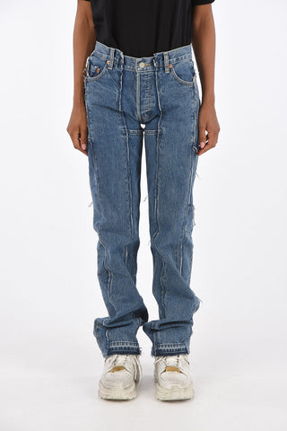 LEVI'S Jeans Sfrangiati a Vita Alta