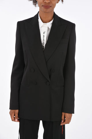 WE ARE THE WEATEHER Lined Double Breasted Blazer