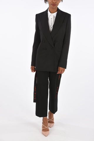 WE ARE THE WEATEHER Lined Double Breasted Blazer