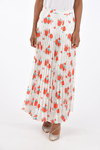 Split-Side Hem Accordion Skirt