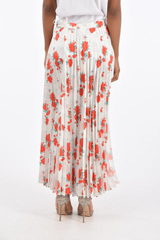Split-Side Hem Accordion Skirt