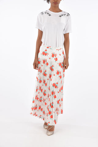 Split-Side Hem Accordion Skirt