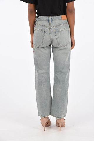 Embroidered CORA Cropped Jeans