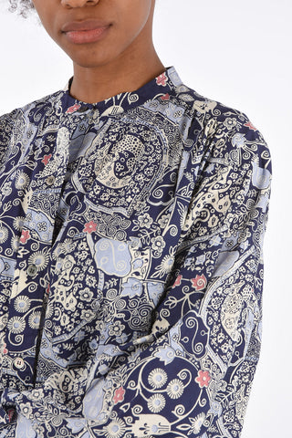 ÉTOILE Camicia Collo Coreano MEXIKA Stampata 