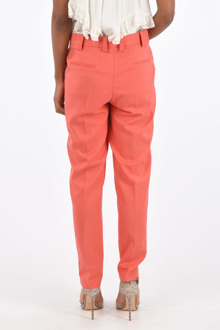 Cigarette Pants with Belt Loops