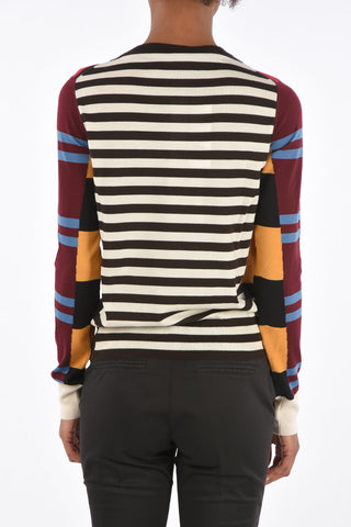 Maglia Girocollo a Righe Multicolor