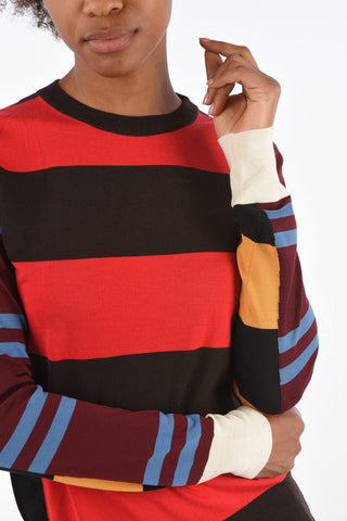Maglia Girocollo a Righe Multicolor
