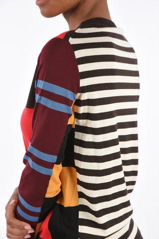 Maglia Girocollo a Righe Multicolor
