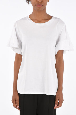 Flounced Sleeve T-Shirt