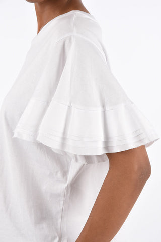 Flounced Sleeve T-Shirt