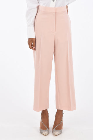 Pantaloni Crop a Vita Alta 