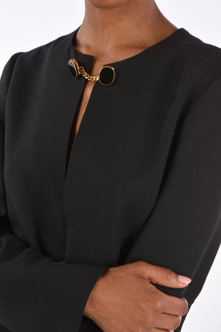 Vestito A-Line con Tasche a Toppa