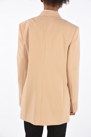 Blazer con Collo Sciallato in Lana 