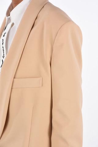 Blazer con Collo Sciallato in Lana 