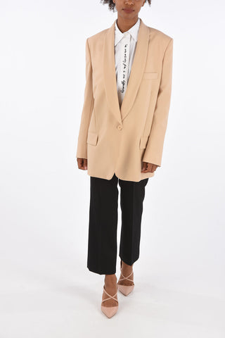 Blazer con Collo Sciallato in Lana 