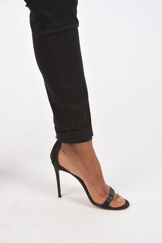 Cuffed Hem Cropped Pants