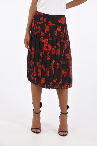 Printed Accordion Skirt