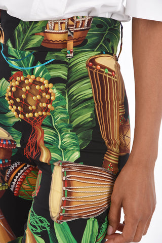 Ankle Zipped High Waist Pants 