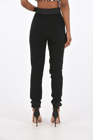 Elastic Waist Band Slim Fit Pants 