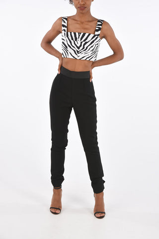 Elastic Waist Band Slim Fit Pants 