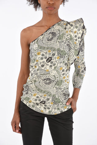 ÉTOILE Draped HT CARINA One-Shoulder Top