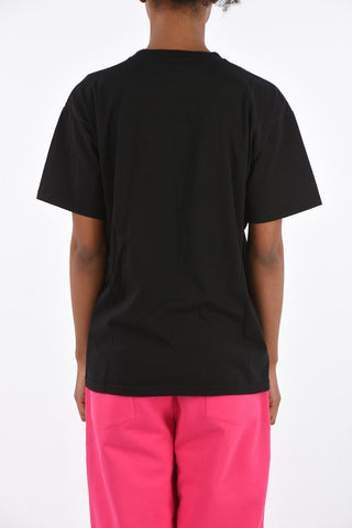 CIAO AMORE Embroidered PENSAMI SEMPRE Crewneck T-shirt 