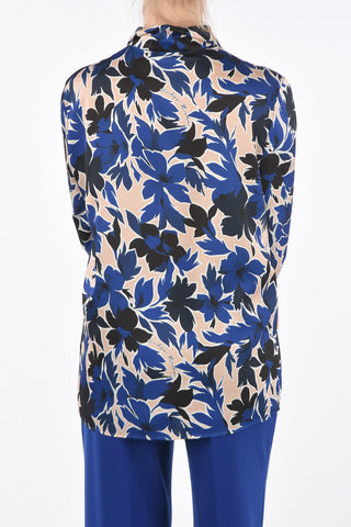 floral-print blouse