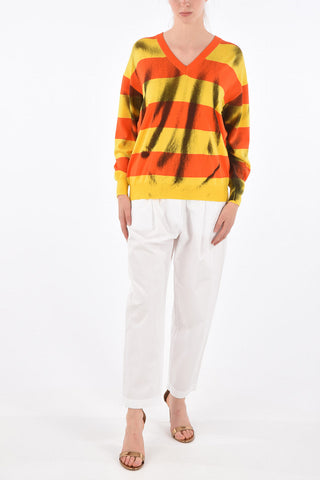 pantalone wide con coulisse in vita