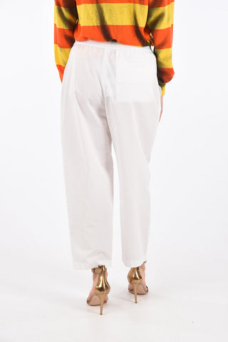 pantalone wide con coulisse in vita