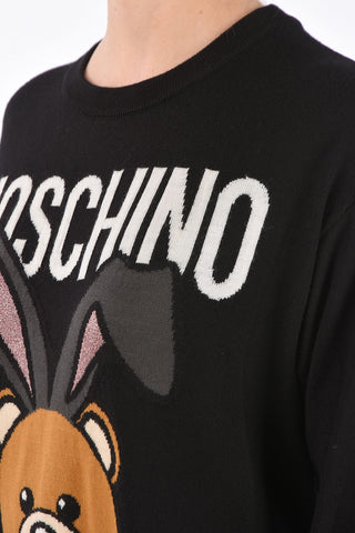 COUTURE! PLAYBOY knit embroidered mini dress