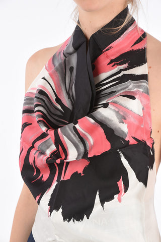 silk halterneck bare back Pirata top