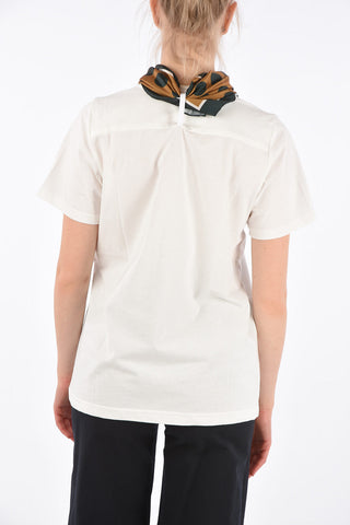 T-shirt tie neck