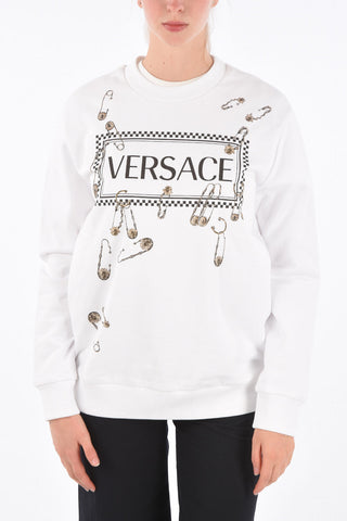 printed crew-neck sweatshirt