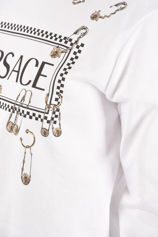 printed crew-neck sweatshirt