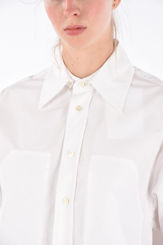 Double split hem Oversized blouse