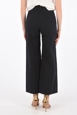 high-rise waist bootcut pants
