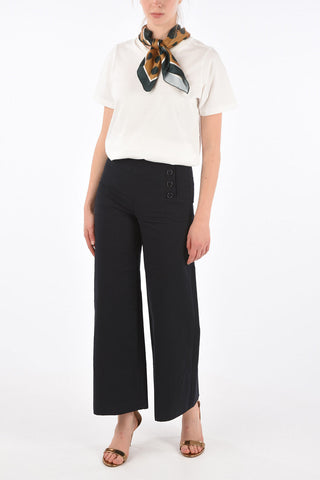 high-rise waist bootcut pants