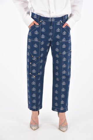 Printed cargo pants