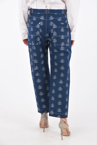 Printed cargo pants