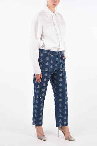 Printed cargo pants