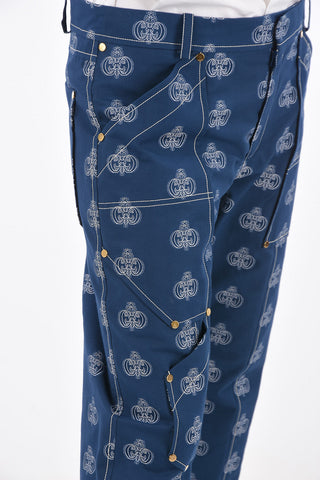 Printed cargo pants