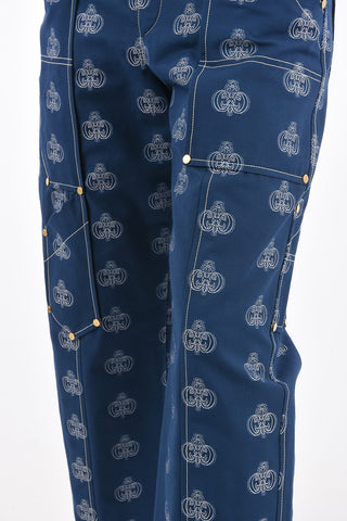 Printed cargo pants
