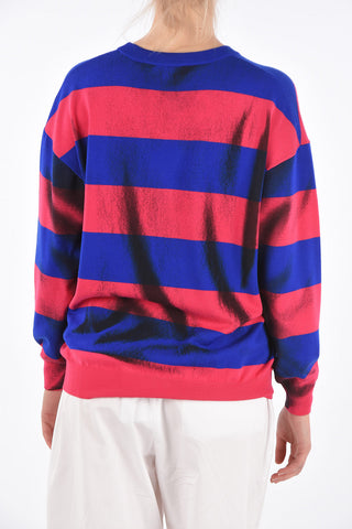 COUTURE! awning striped v-neck sweater