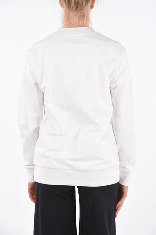 Printed crew-neck sweatshirt