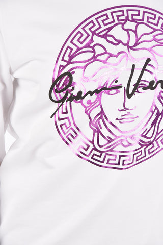 Printed crew-neck sweatshirt